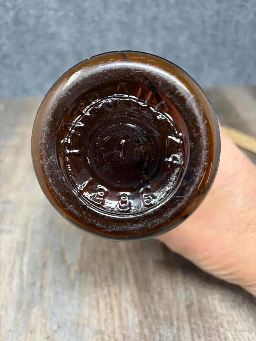 Duffy Malt Whiskey Bottle Amber Embossed Rochester NY 1/5 Gallon Antique